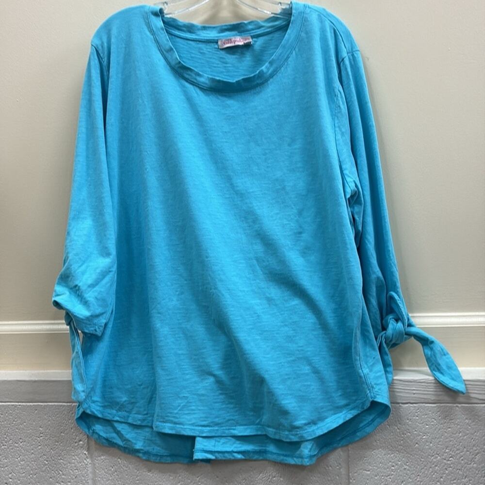 Fresh Produce women’s XXL cotton Turquoise tunic top